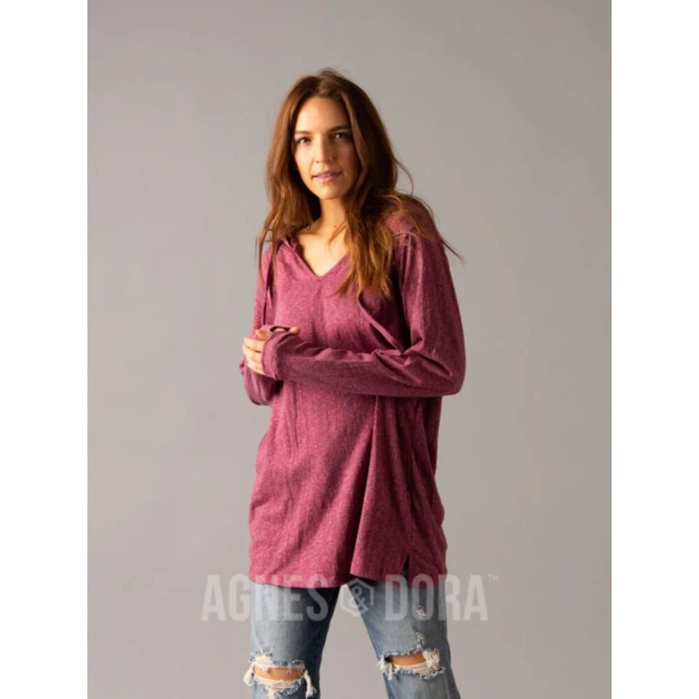 Agnes and Dora womens hooded pullover size small